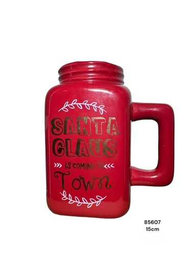 [85607] JARRO NAVIDEÑO ROJO SANTA CLAUS REF:LD32778/005520