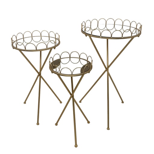 [449-847596] JUEGO DE 3 MESAS 46X46X80CM