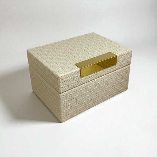 [16062-P] JOYERO BEIGE PEQUEÑO