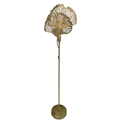 [449-497641/1] LAMPARA DISEÑO PETALOS DORADOS 39.5X25X156CM
