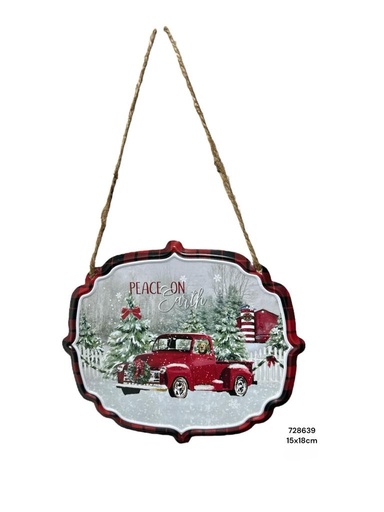 [8679818728639] LETRERO METALICO COLGANTE NV. 5MOD 15X18CM