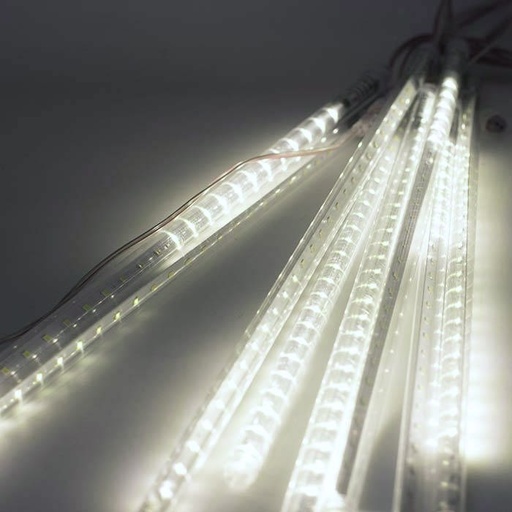 [8679815604172] LUZ LED LLUVIA DE METEOROS BLANCA 8 TUBOS