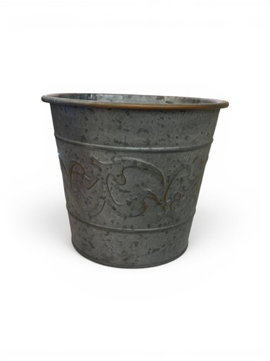 [8679818707511] MACETA METALICA 19X16CM.