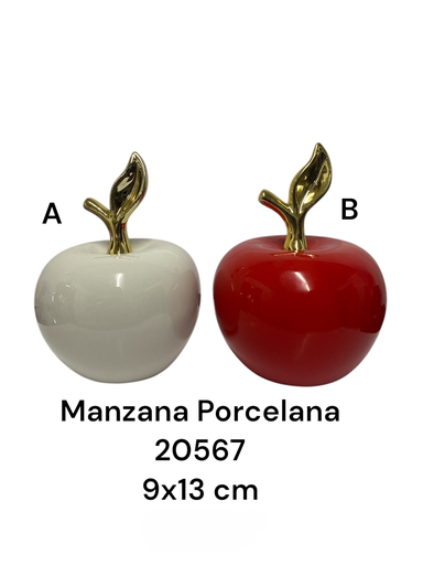 [CS20567] MANZANA PORCELANA 9X13CM
