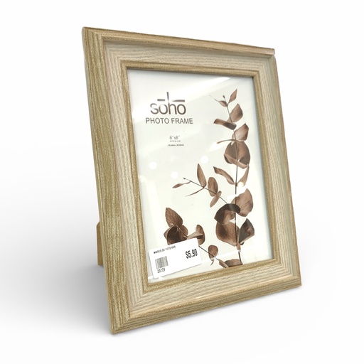 [20729] PORTARETRATO MADERADO BEIGE 6X8