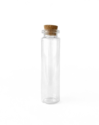 [CORCHO] MINI BOTELLA CON TAPA DE CORCHO 8.5X2CM