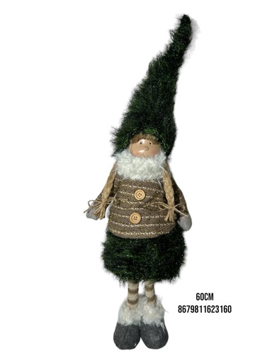 [8679811623160] MUÑECA HADA VERDE 60CM