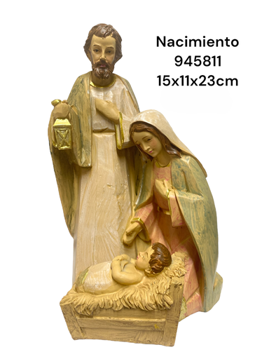 [945811] NACIMIENTO RESINA REF: LP65758 15X11X23CM