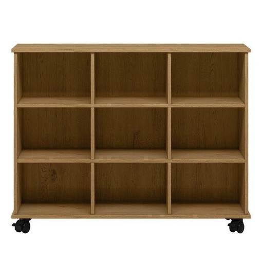 [222778] NICHO ORGANIZADOR MADERADO CON RUEDAS 108X84X33CM REF: 147894
