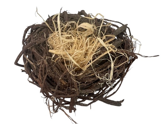 [109299] NIDO DE RAMAS CON RAFIA 12X3CM