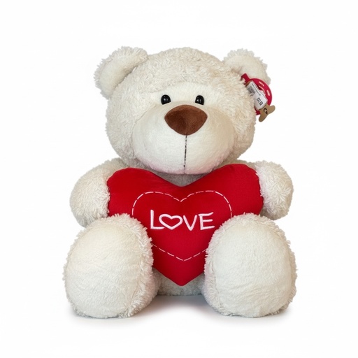 [GG-53053] OSO DE PELUCHE CON CORAZON LOVE 30CM 