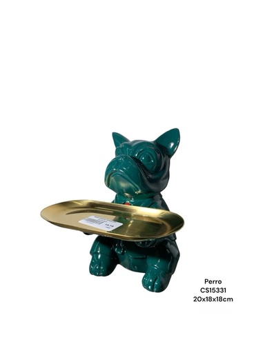 [CS15331] PERRO MESERO PORCELANA 20X18X18CM