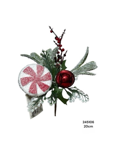 [245106] PINCHO NAV. CARAMELO NEVADO C/ CASCABEL 20CM