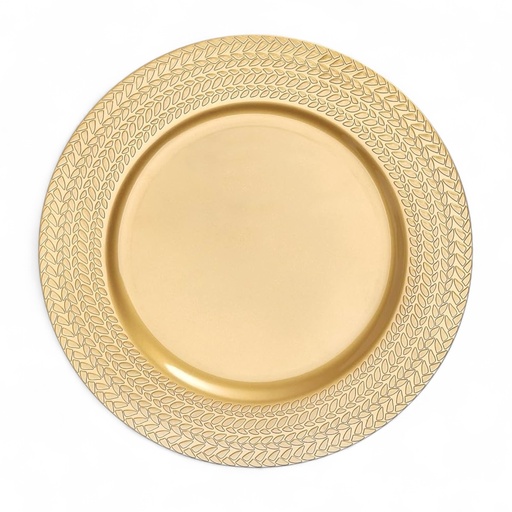 [8679812902028] PLATO BASE DORADO 33CM