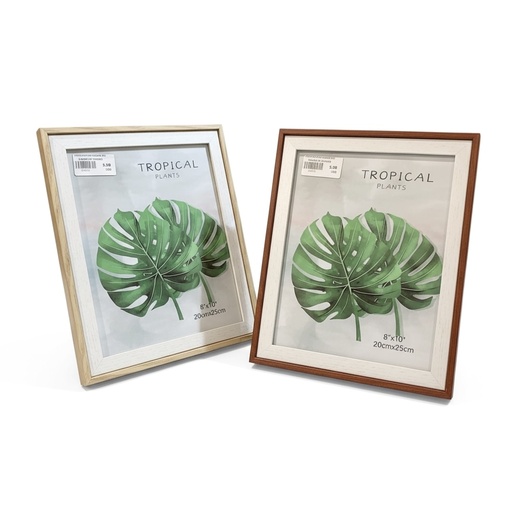 [284472] PORTA RETRATO MADERA 8X10" 20X25CM DOS TONOS REF: DR6093-8