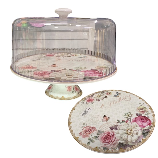 [2024011945622] PORTA TORTA DE PORCELANA 30.5X24CM