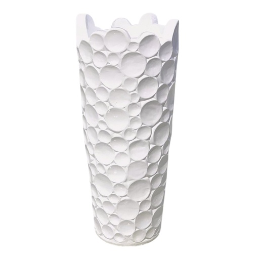 [S12601] Portamaceta de resina blanco gloss, 35x80cm
