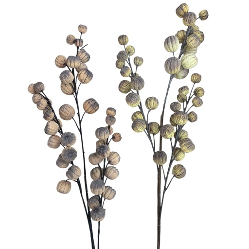 [8679811123837] RAMA ARTIFICIAL MINI CALABAZA 100CM