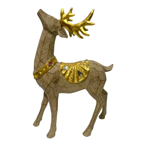 [7453121015522] RENO NAVIDEÑO POLIRESINA 26CM  XX9010747