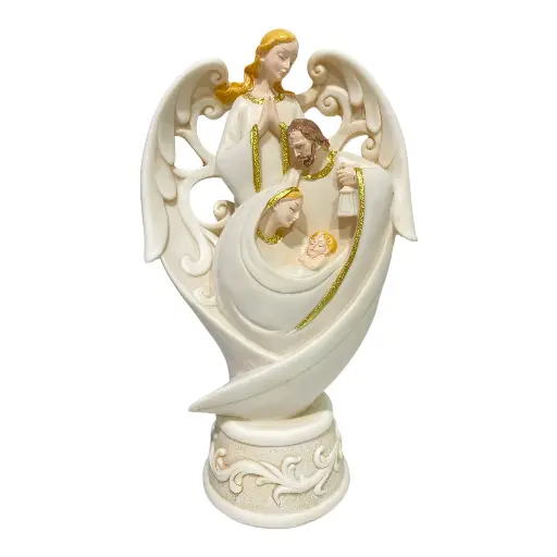 [8679811648958] SAGRADA  FAMILIA BEIGE POLIRESINA 14X23CM