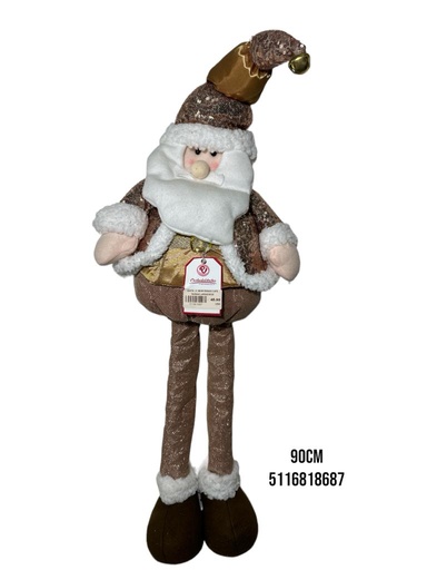 [5116818687] SANTA , H. NIEVE ROSADO CAFE PIERNAS LARGAS 60CM