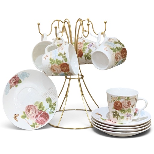 [2019041500330] TAZA CON PLATO SC326 12PCS.