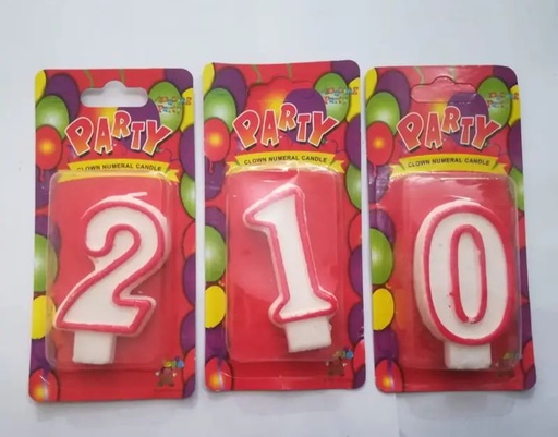 [S0523] VELA NUMERICA PARA CUMPLEÑOS 