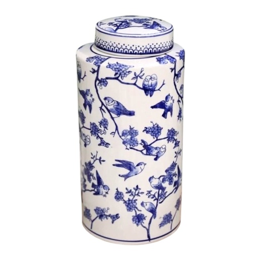 [6981606486204] TIBOR CERAMICA REDOMA BLUE DECOR 18X39CM -PT71-046