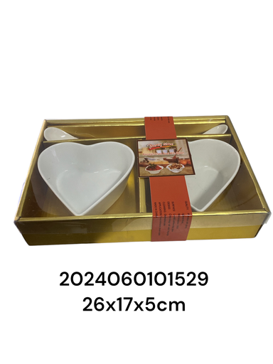 [2024060101529] SC15858 SALCEROS PORCELANA CORAZON 26X17X5CM