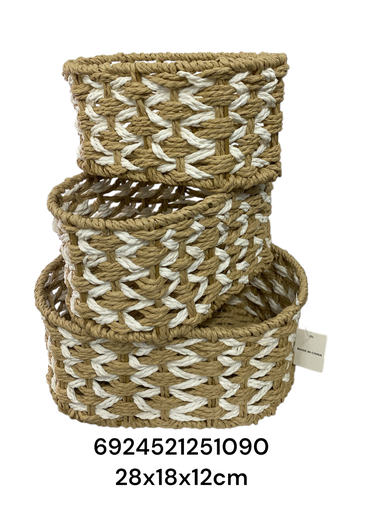 [6924521251090] SC11526 SETX3 CANASTAS 28X18X12CM