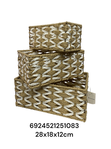 [6924521251083] SC11525 SETX3 CANASTAS 28X18X12CM