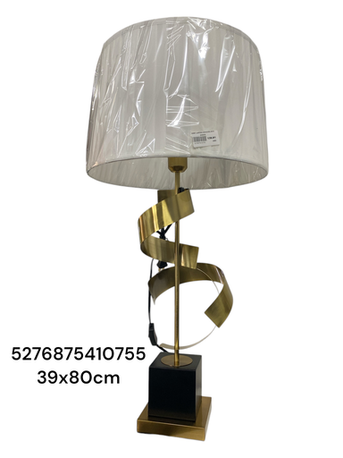 [5276875410755] CS20627 LAMPARA DORADA/BLANCO 39X80CM