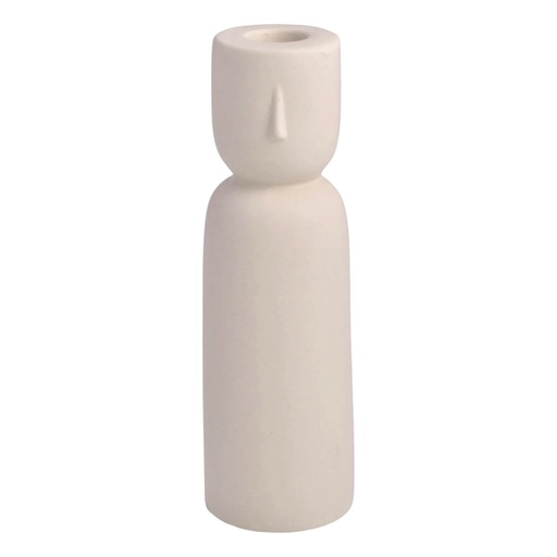[962047] CANDELABRO CERAMICA TONO ARENA 6.3X20.3CM DL23564-1