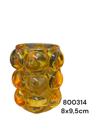 [800314] LH030-1BR CANDELABRO VIDRIO 8X9.5CM