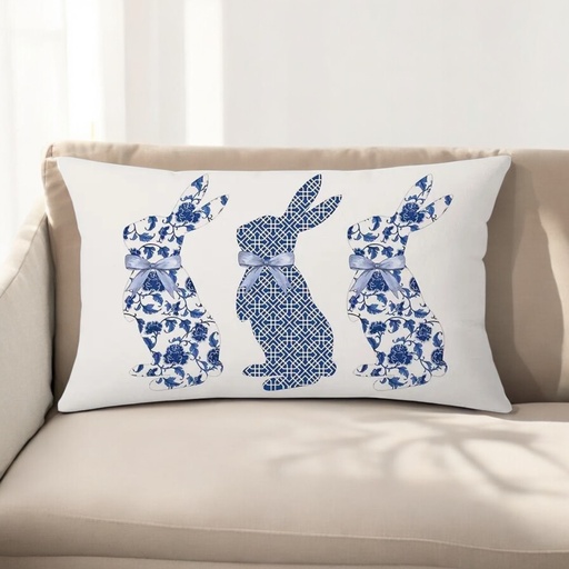 [19127] FORRO DE COJIN PASCUA BLUE DECOR 30X50CM