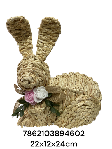 [7862103894602] 22CY0015 CONEJO YUTE PASCUA 22X12X24CM