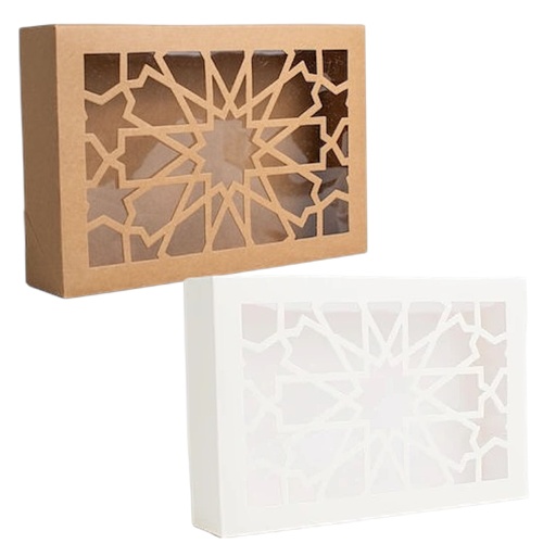 [6952189269256] CAJA PARA DULCES 2 COL KRAFT 24X16X6CM  IC698-25