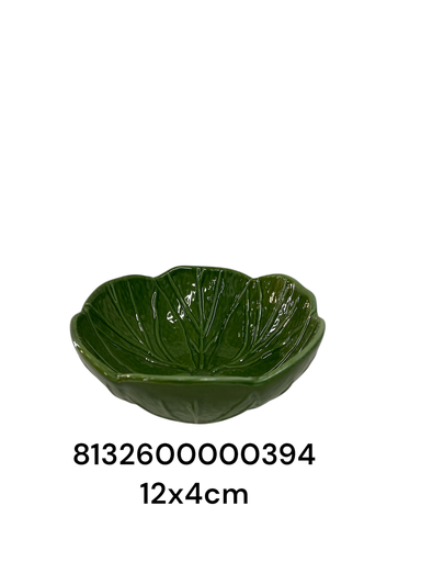 [8132600000394] IC1292-03 MINI POZUELO CERAMICA VERDE REPOLLO C/U