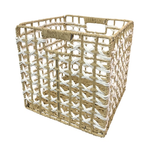 [6981606476953] CESTO ORGANIZADOR YUTE 30X30X30CM - PT5345