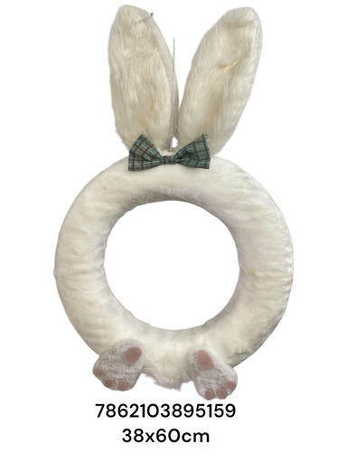[7862103895159] SYT240045 CORONA CONEJO PASCUA 38X60CM