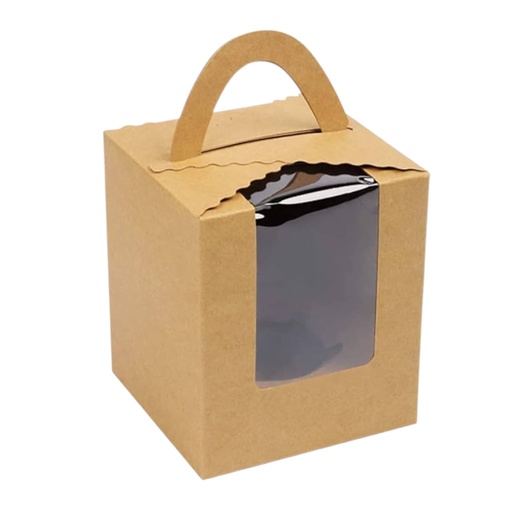 [6952189269829] CAJA PARA DULCES KRAFT 11X9.5CM IC698-02