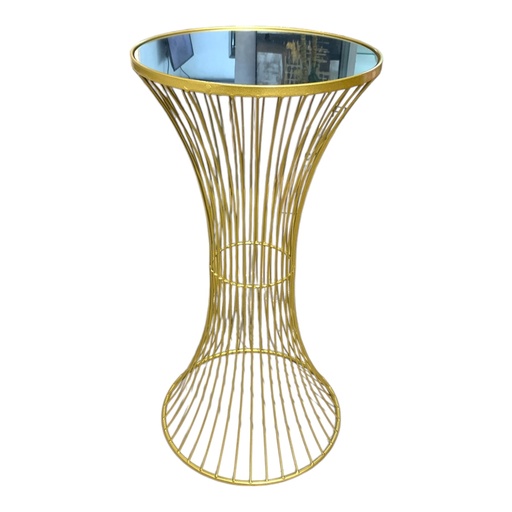 [FI-2024-522] FI-2024-522 MESA ESQUINERA METAL Y VIDRIO 40X79CM