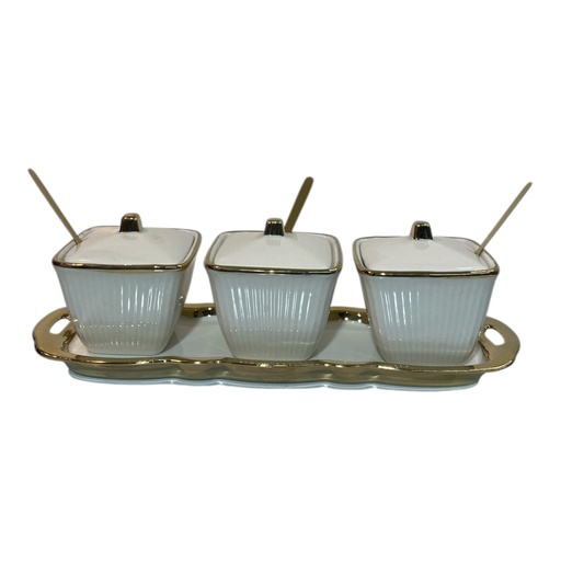 [202504020251290] SET DE SALSEROS X3PCS. CERAMICA 31X10X8CM