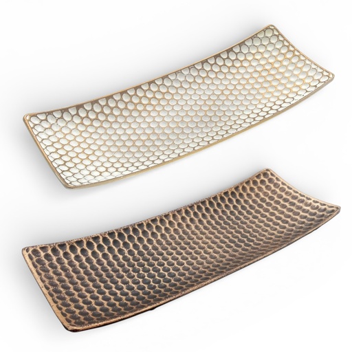 [2409002024841] BANDEJA RECTANGULAR PUNTOS 34.5X13 CM