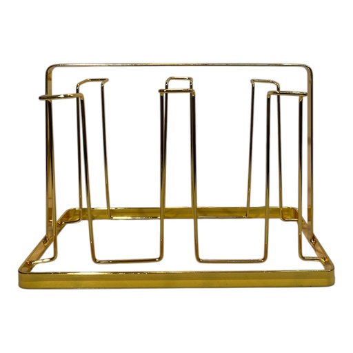 [202504020251353] PORTAVASOS DE HIERRO CROM DOR 6 PUESTOS 23X14X16CM