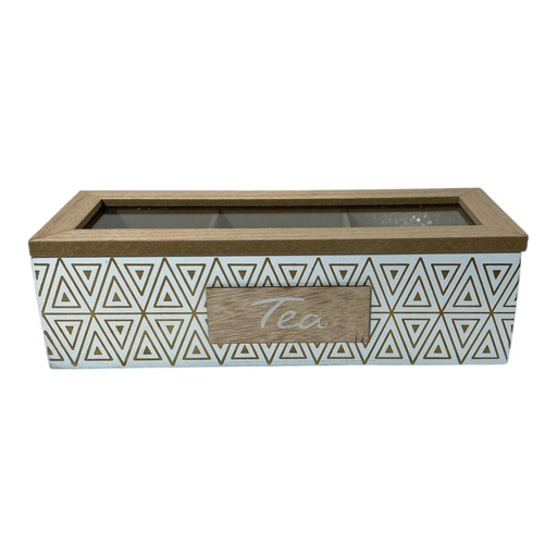 [7861211079659] CAJA DE MADERA PARA TE 3 COMPARTIMENTOS 24.3X9.5X7.5CM