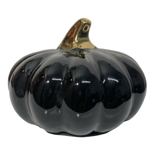 [202310002023825] CALABAZA DE CERAMICA NEGRA 10X7CM