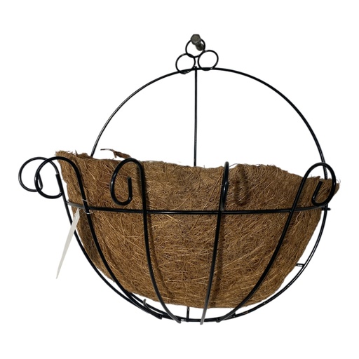 [6908110811384] PORTA MACETA CON FIBRA DE COCO PARA PARED, 26X18X29 CM