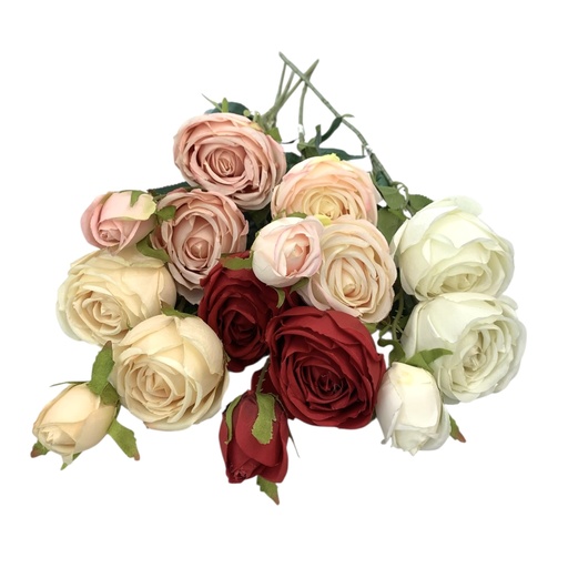 [NH101] ROSAS DE BOTON 3UNID 9X63CM