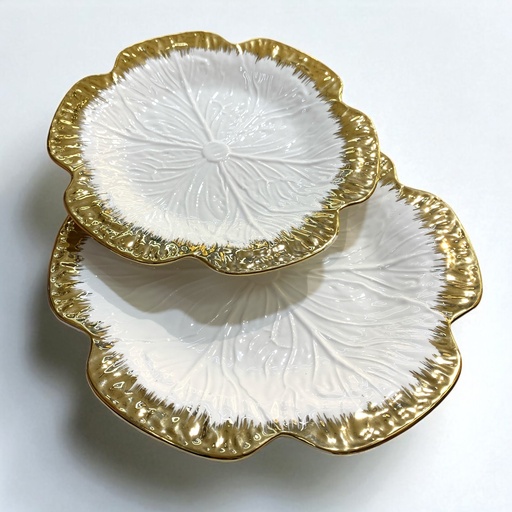 [25019-71] PLATO PORCELANA FLOR 3.5*31CM